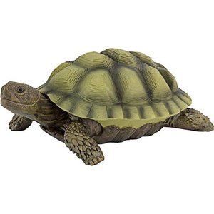 Gilbert The Box Turtle Indoor/Outdoor Garden Decor Animal Statue, 7 Inches Wide
